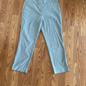 Ann Taylor Gray Straight Leg Pants
